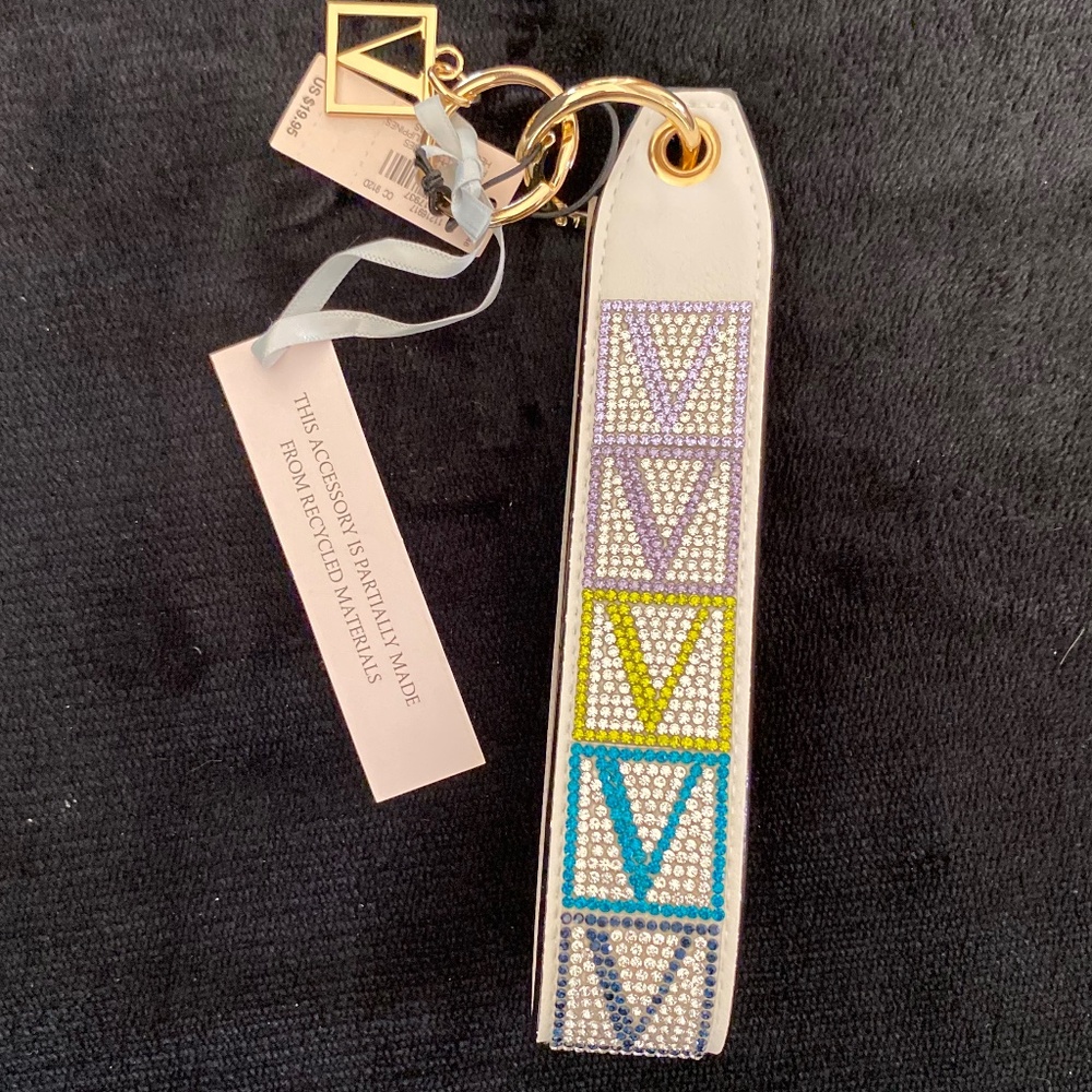 VICTORIA SECRET RHINESTONE WRISTLET KEYCHAIN